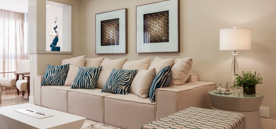 Бежевая спальня Сканди