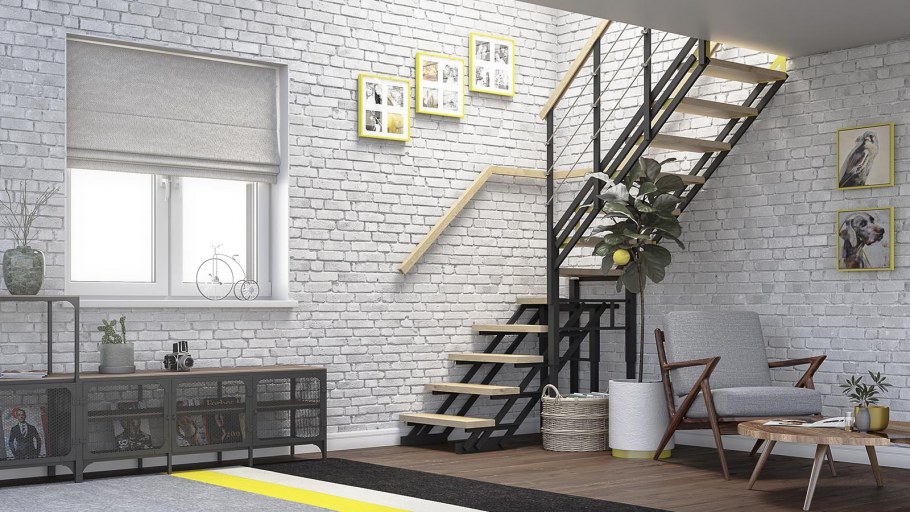 Лестница лофт