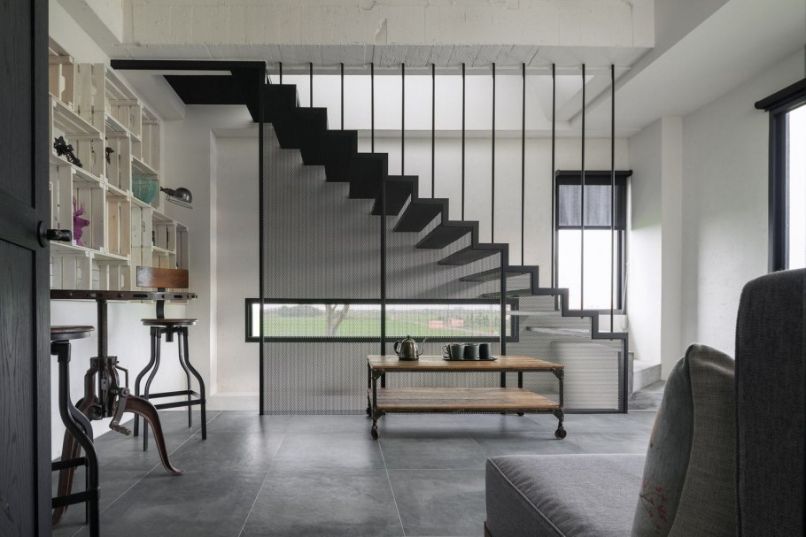 Лестница лофт Минимализм