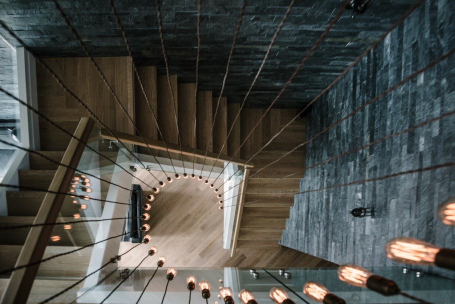 Лестница в стиле лофт фото