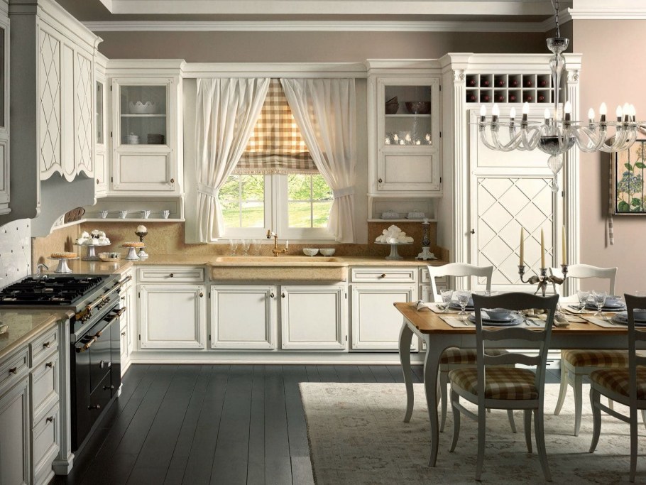 Кухня в в средиземноморском стиле Кантри