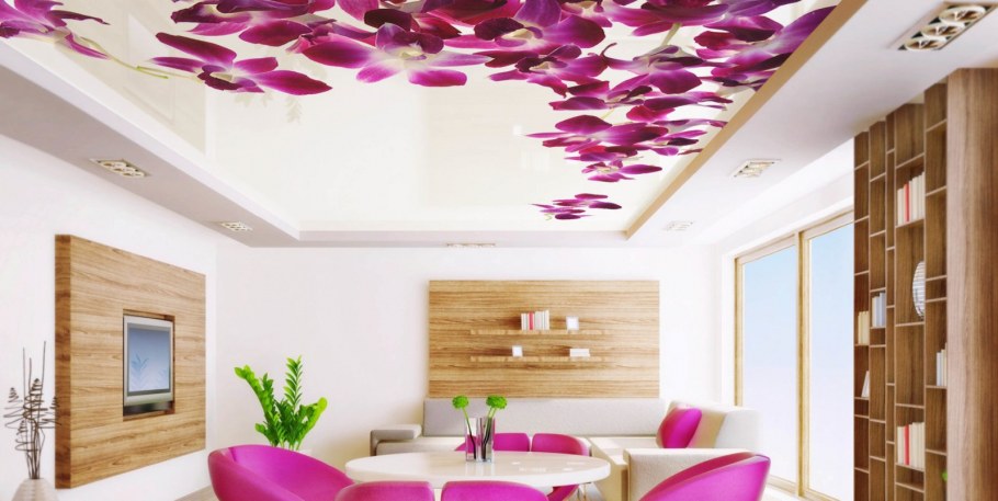 Потолок небо в интерьере