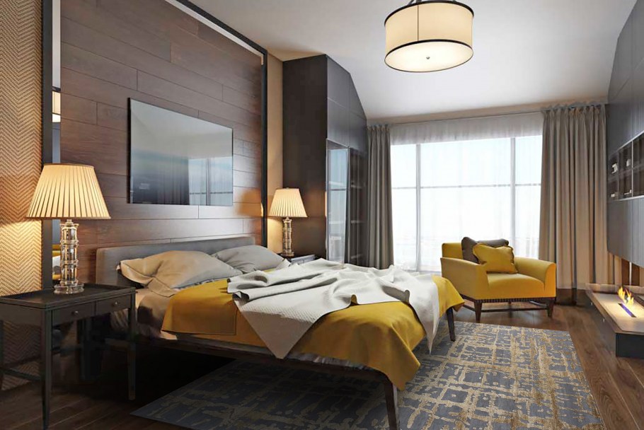 Современная спальня дизайн 2019