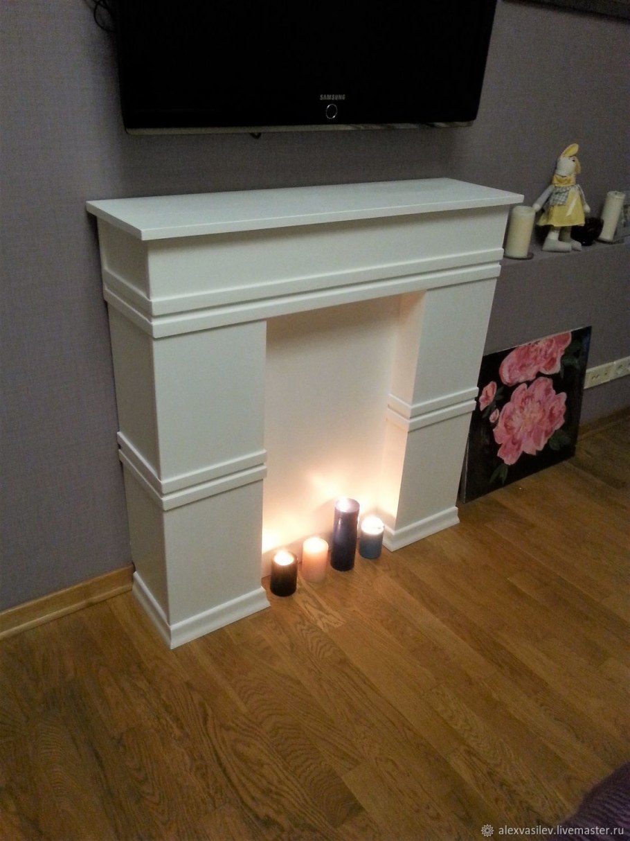 Камин в интерьере гостиной