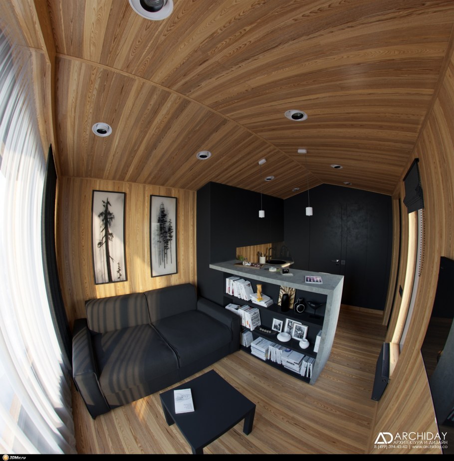 Модуль жилой 6х6 минидом