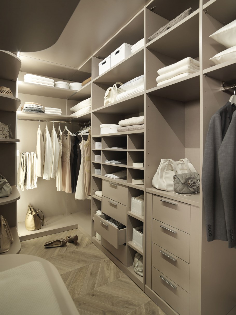 Стеллажная гардеробная аристо