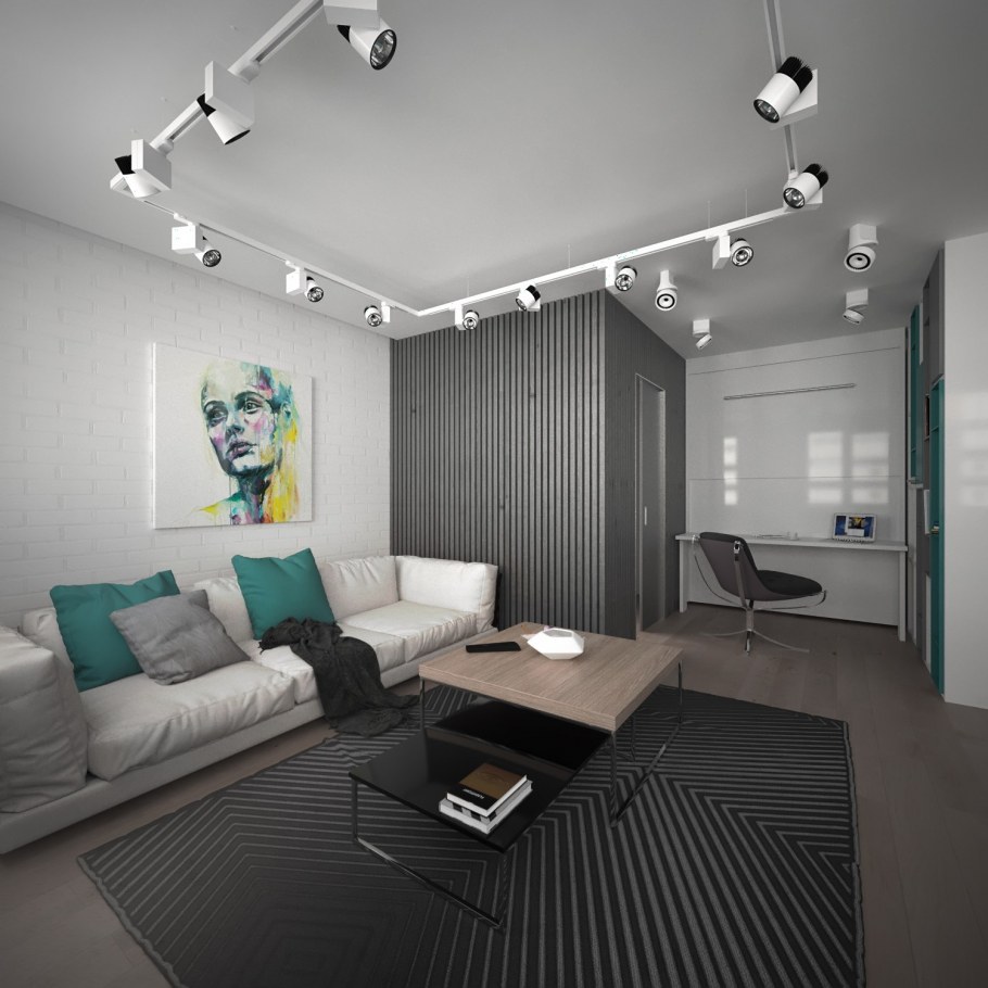 Спальня гостиная Минимализм