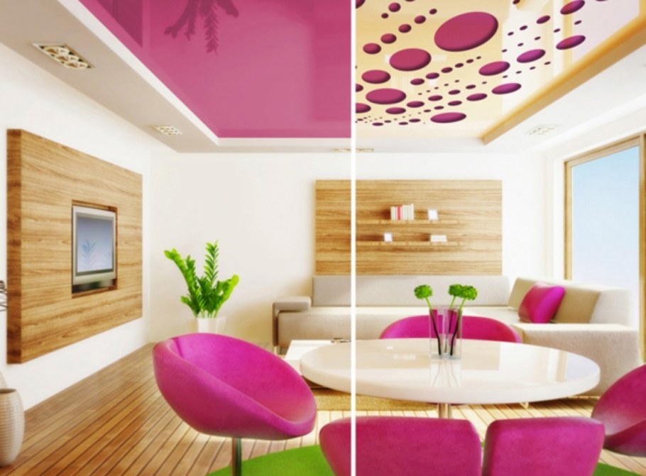 Фиолетовый потолок