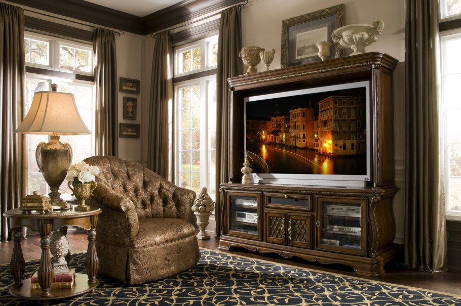 Тумба с камином