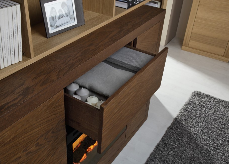 ТВ тумба камин 270см