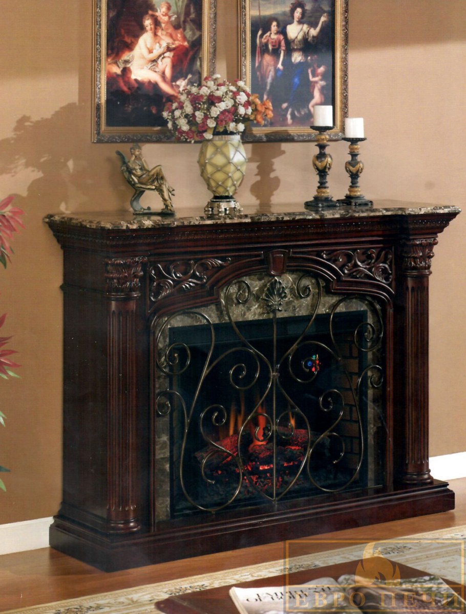 Смотреть камин обрамить молдингом