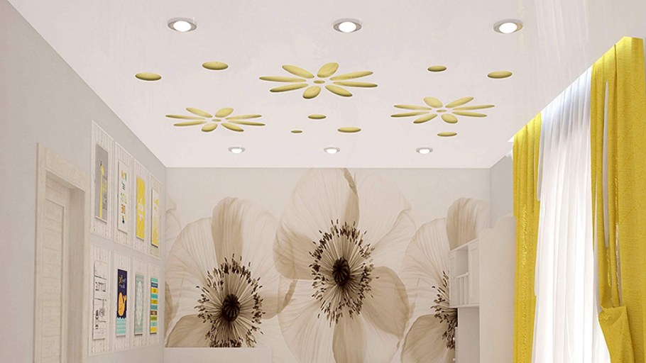 Натяжные потолки с перфорацией