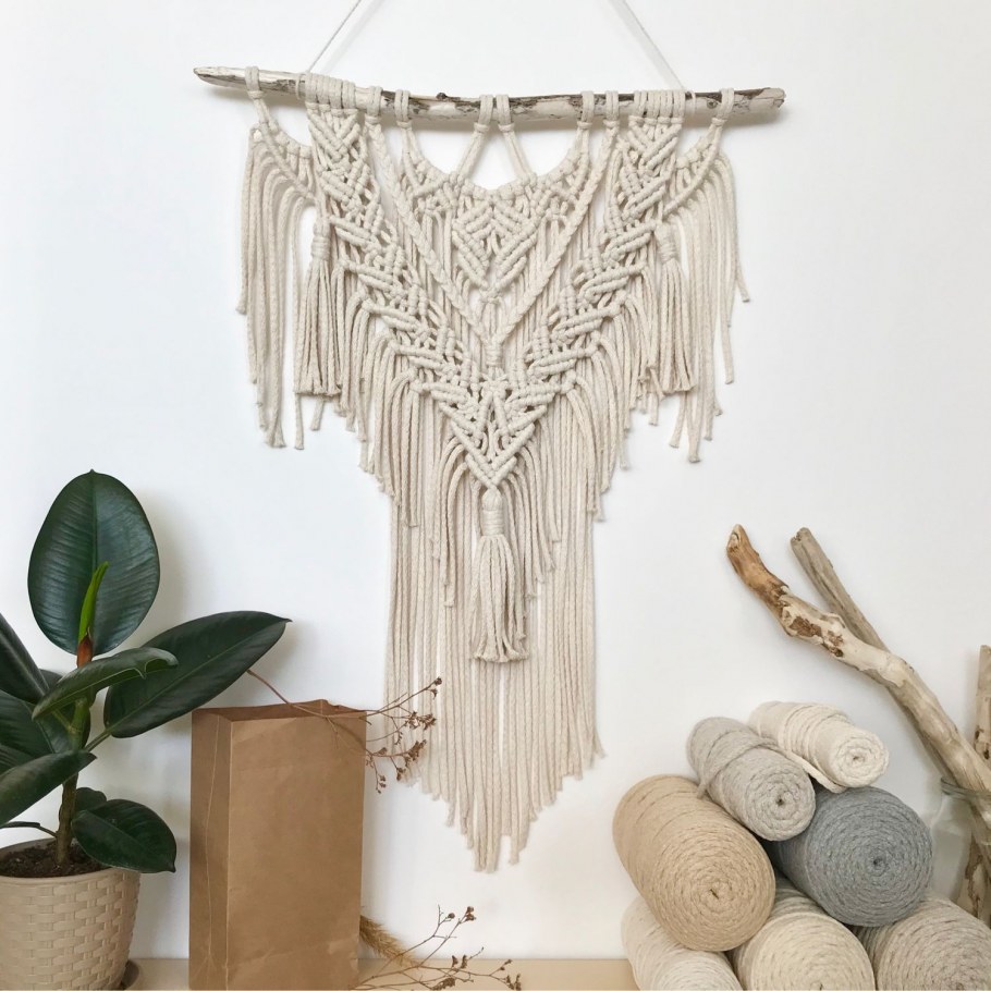 Панно макраме в интерьере