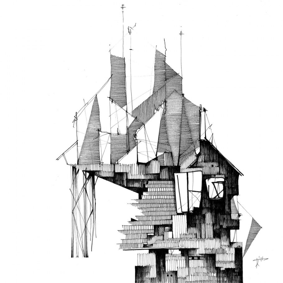 Графическая композиция архитектура