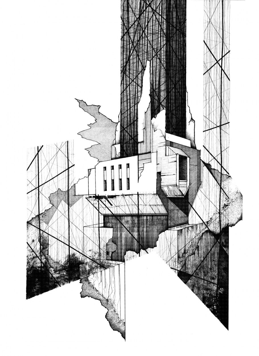 Графическая композиция архитектура