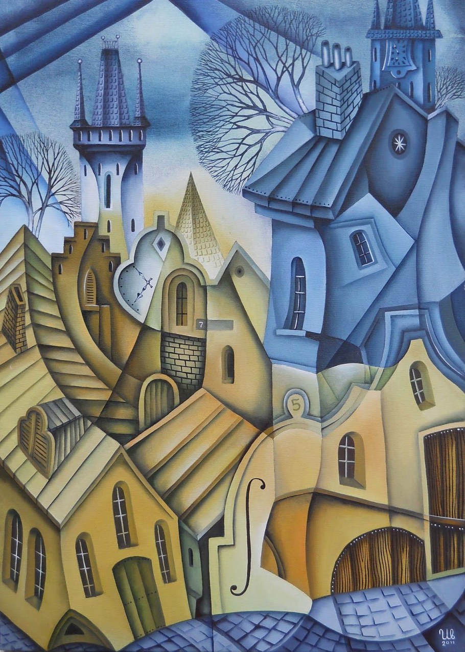 Евгений Иванов картины кубизм