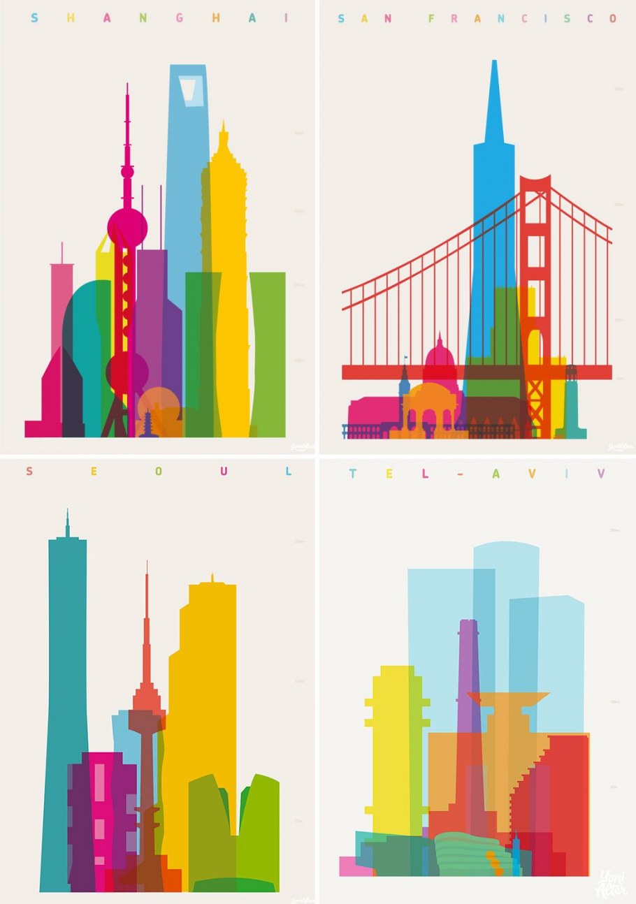 Город Графика стилизация