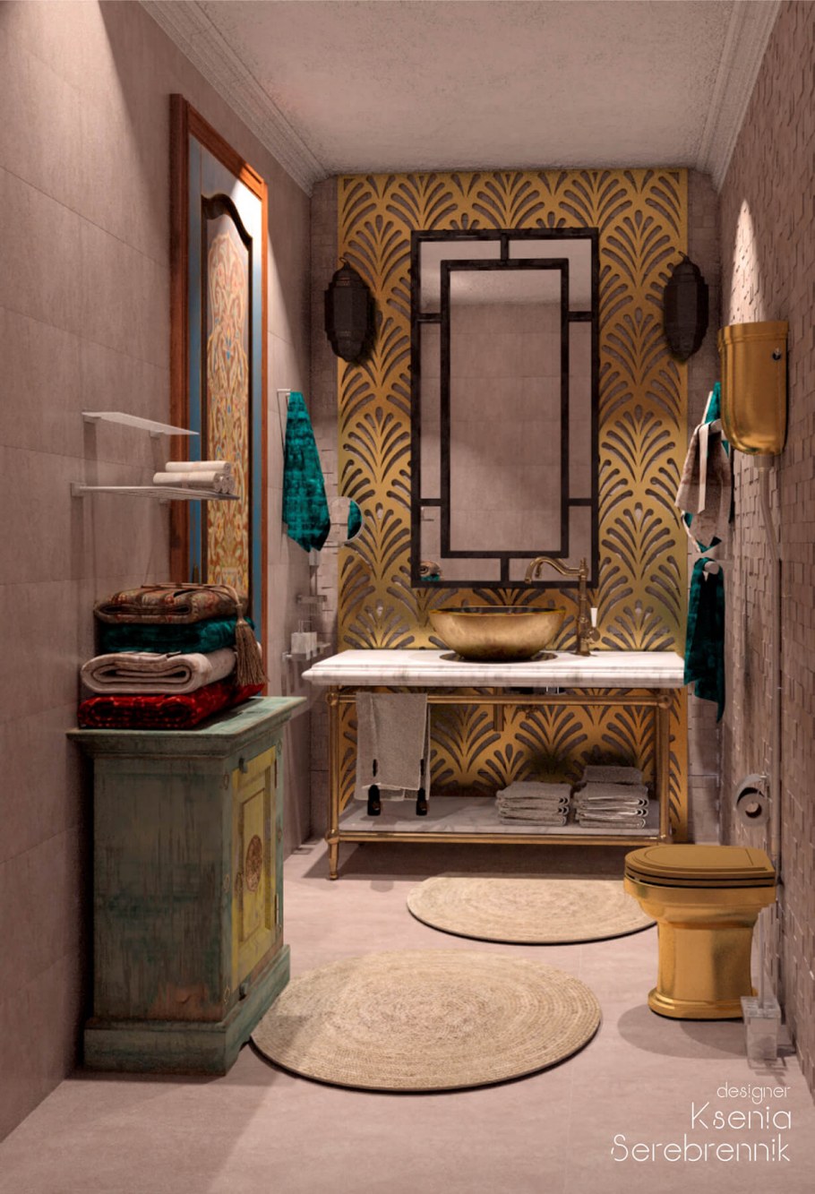 Ванная в марокканском стиле