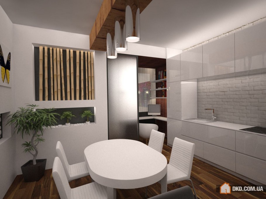 Дизайнер двухкомнатной квартиры 56 кв.м