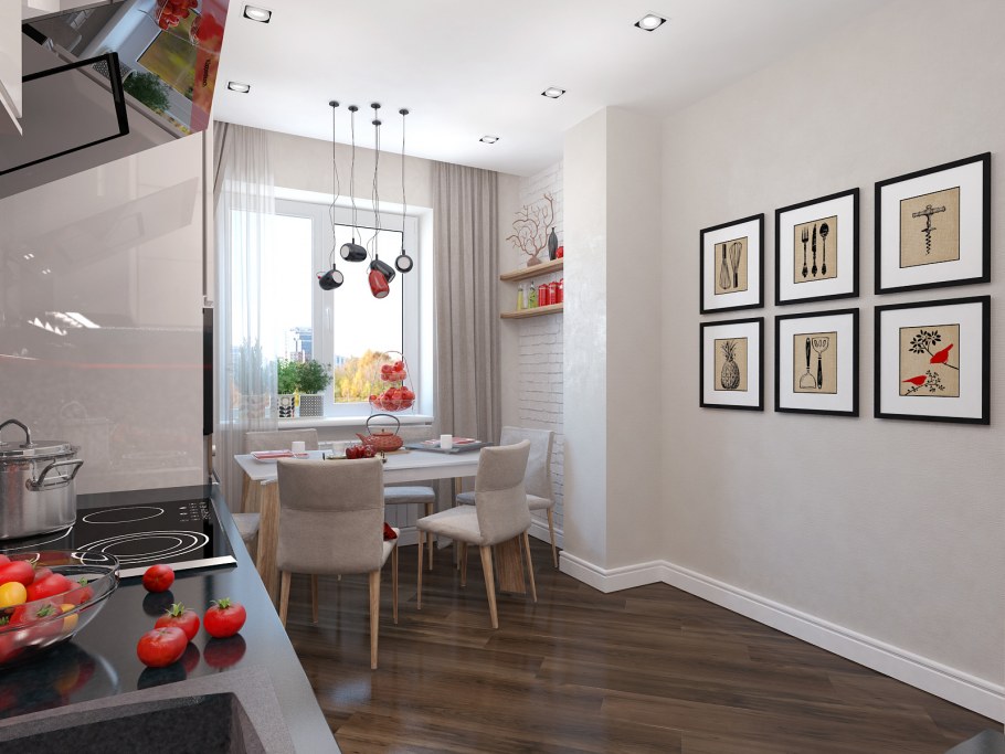 Интерьер двухкомнатной квартиры 70 кв.м