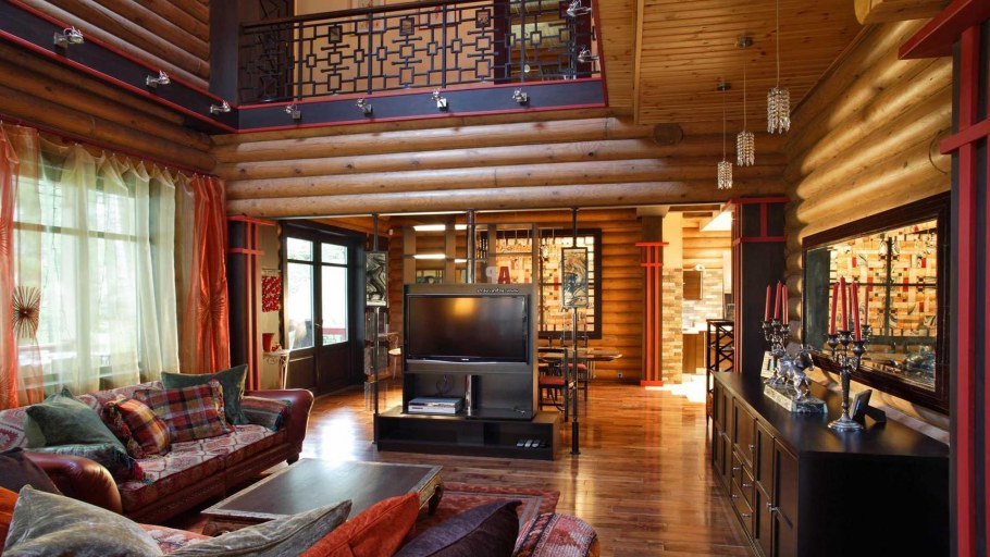 Интерьер деревянного дома