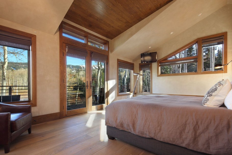 Американские дома внутри спальня