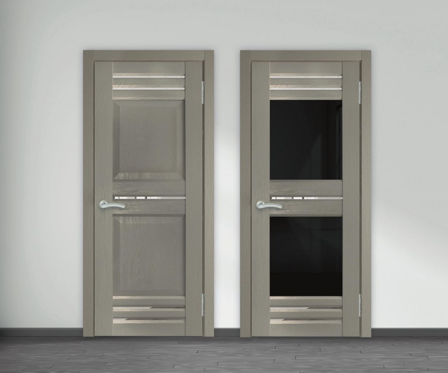 Межкомнатные двери Кантри грей экошпон