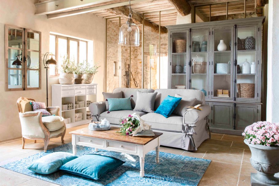Гостиная в стиле Средиземноморья