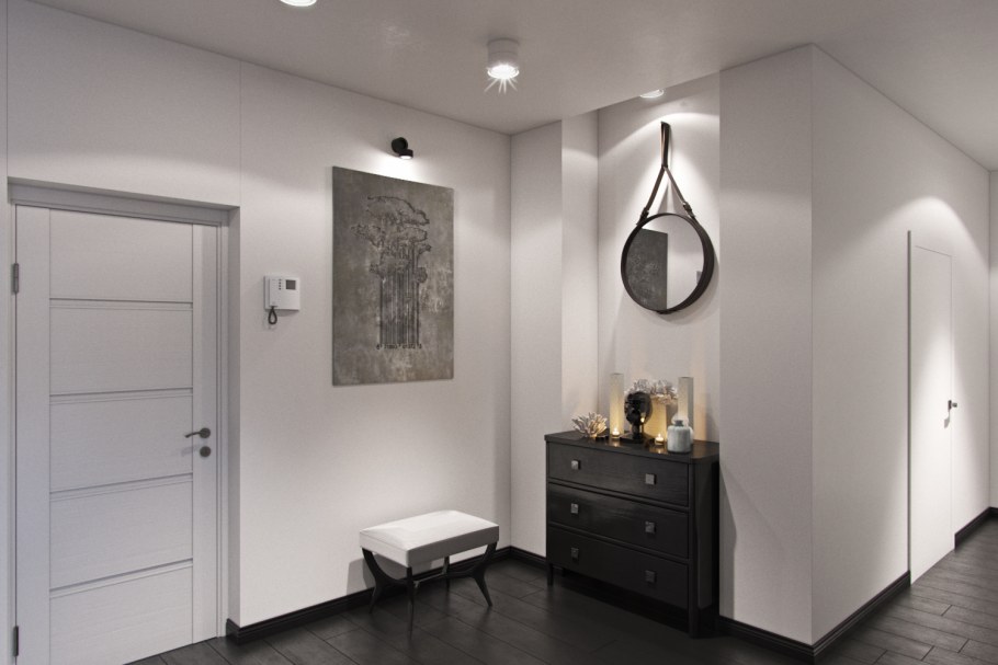 Коридор в стиле Контемпорари прихожая