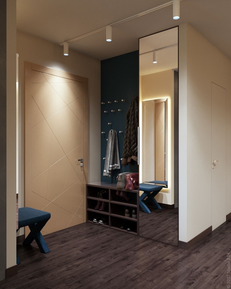 Стиль Контемпорари в интерьере прихожей