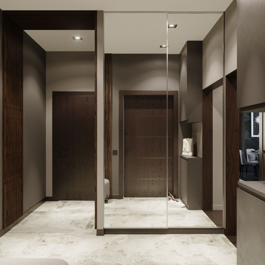 Минимализм Контемпорари прихожая