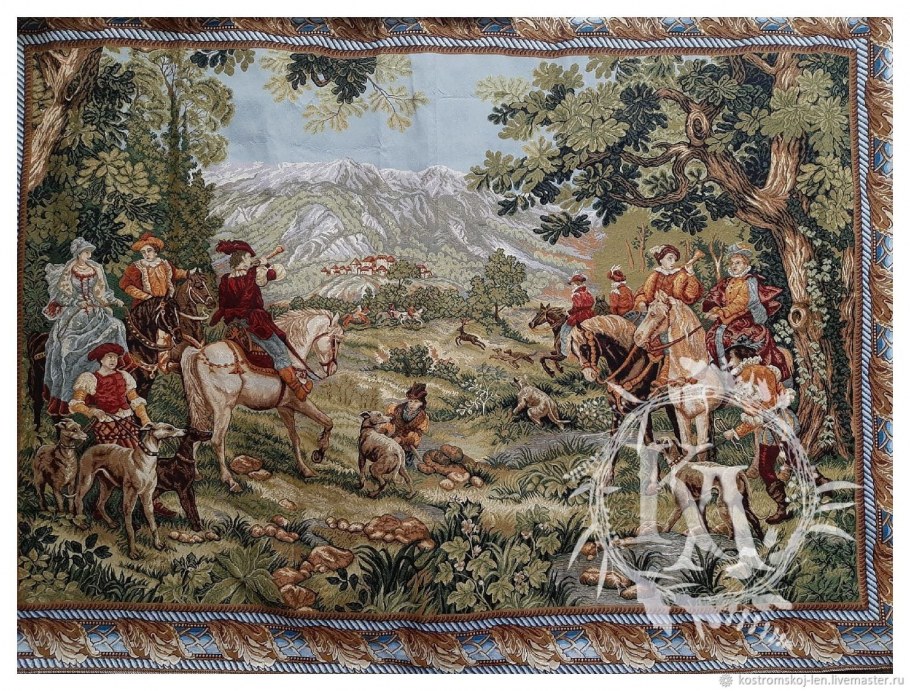 Ткань Фламинго гобелен