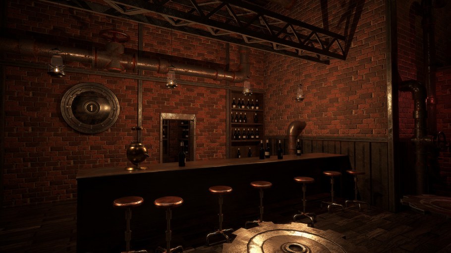 Подвал в стиле стимпанк