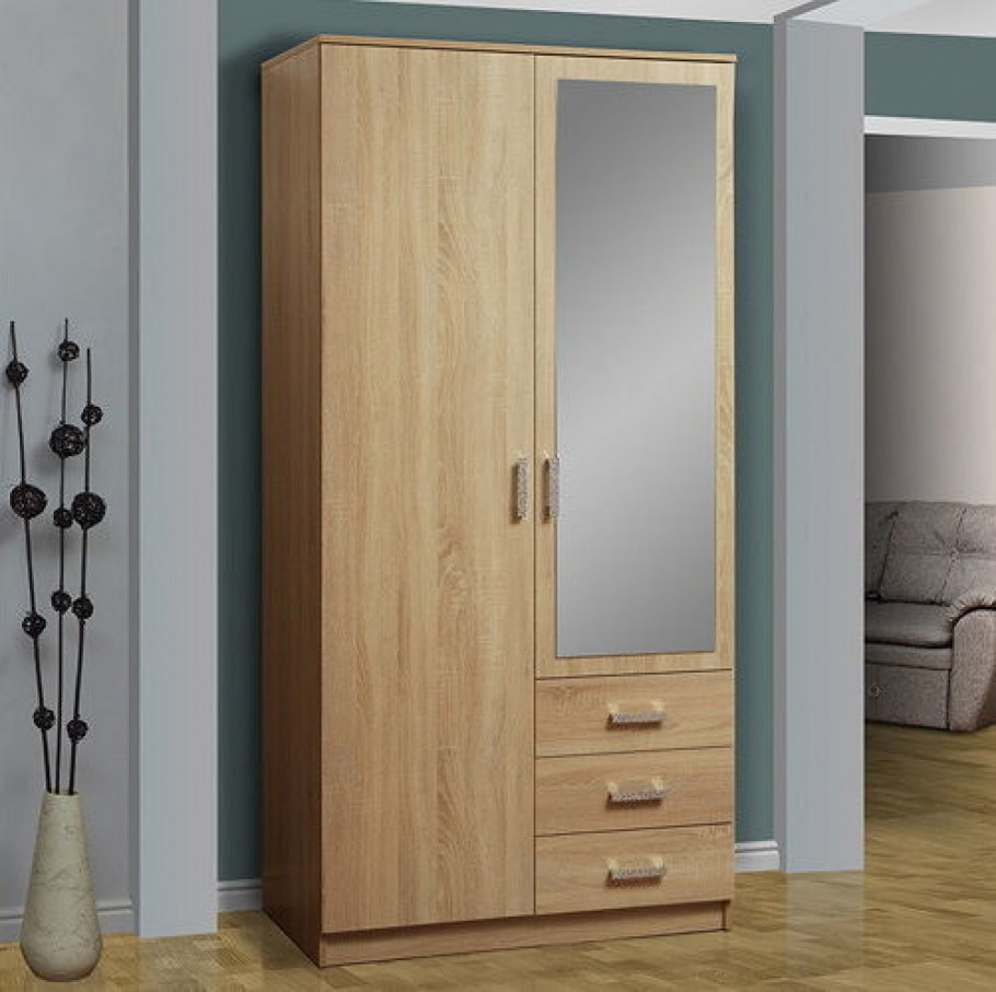 Шкаф комбинированный Олимп 06.290 дуб сонома зеркало