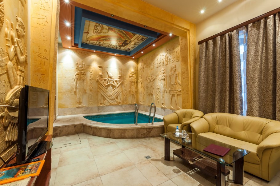 Египетский стиль интерьера цветовой колорит