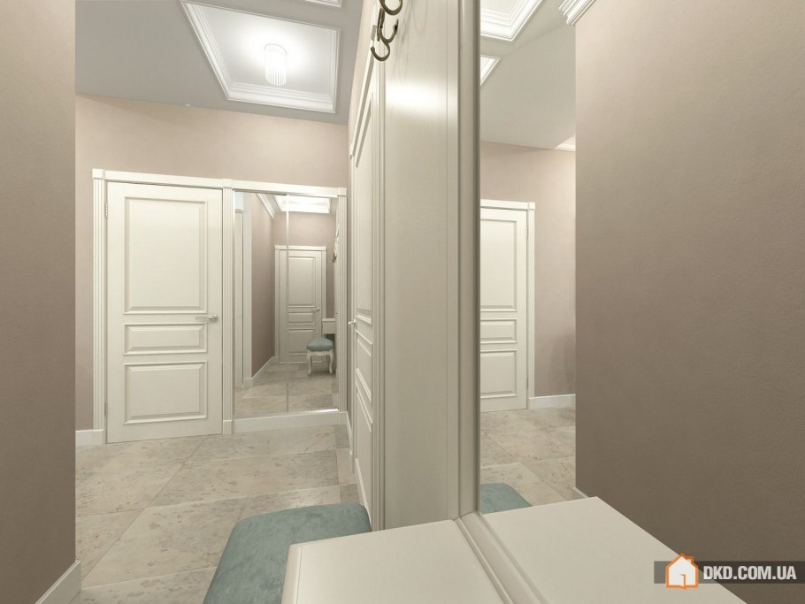 Гостиная в жемчужных тонах