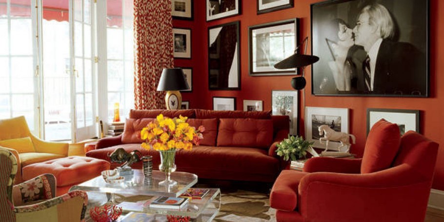 Бордовый в интерьере