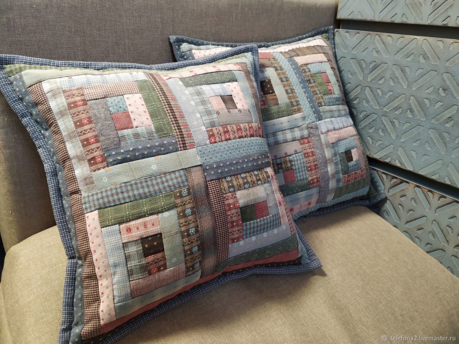 Подушки в стиле пэчворк