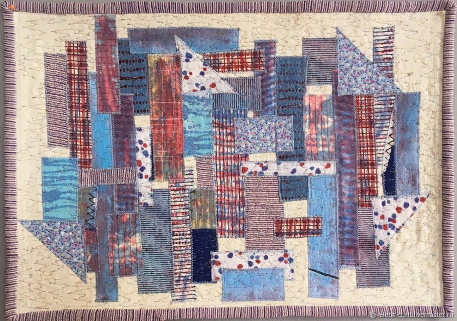 Лоскутное синтепоновое одеяло