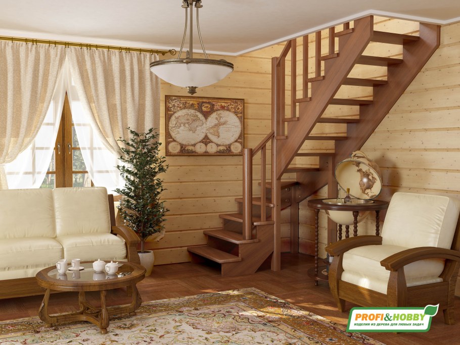 Лестница на даче