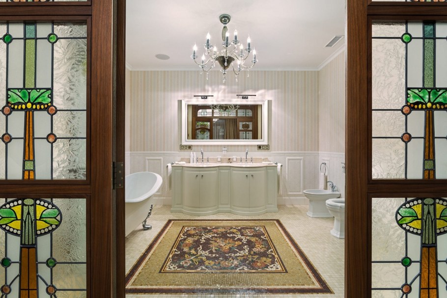 Витраж ар деко современный пентхаус