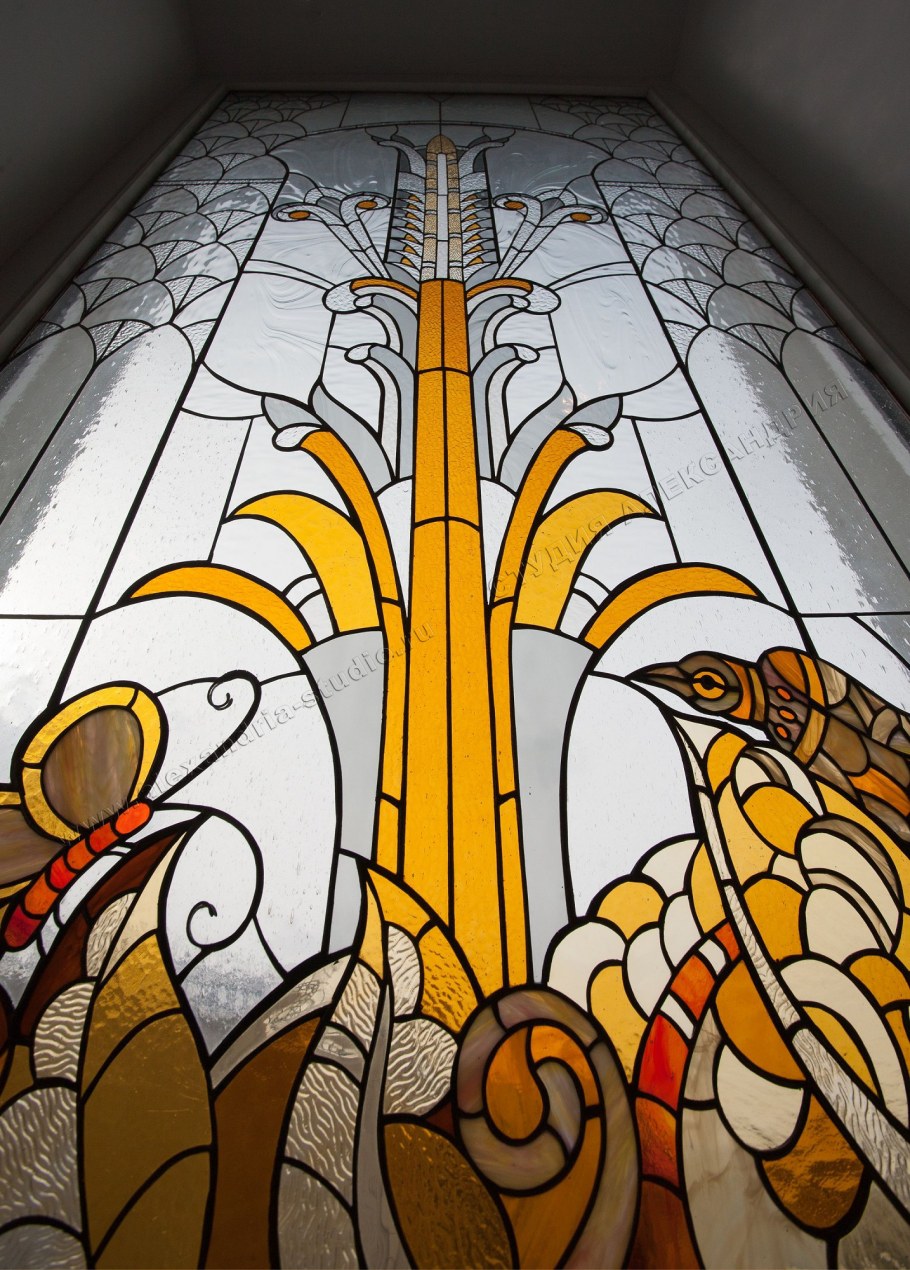 Витраж в коттедже