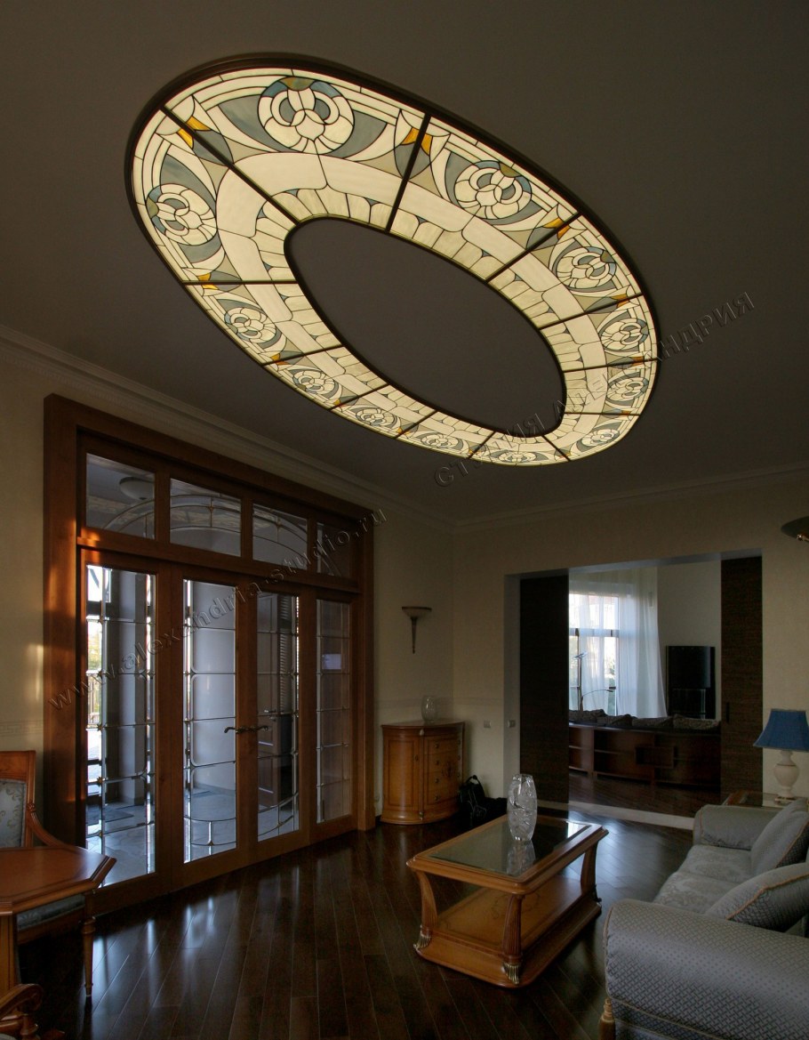 Купольные витражи арт деко Репино
