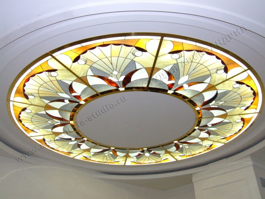 Купольные витражи арт деко Репино