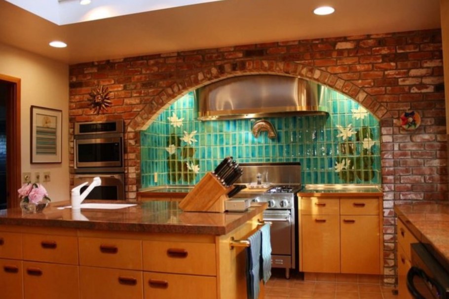 Арка декоративным кирпичом