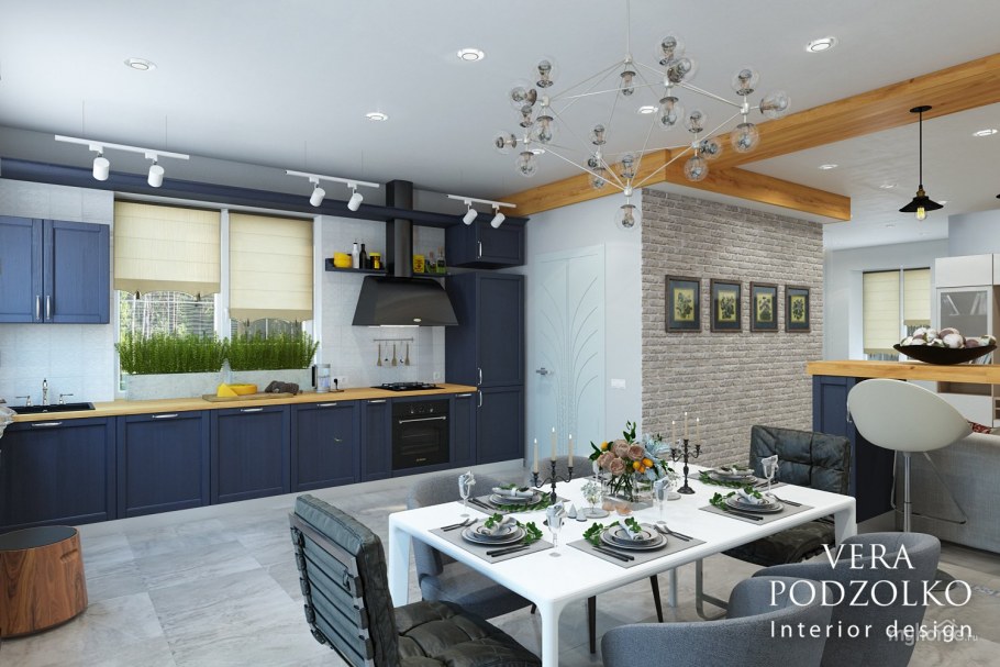 Кухня в таунхаусе