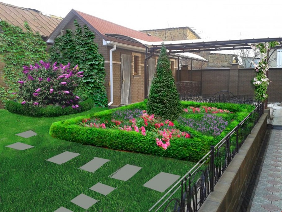 Благоустройство территории в частном доме