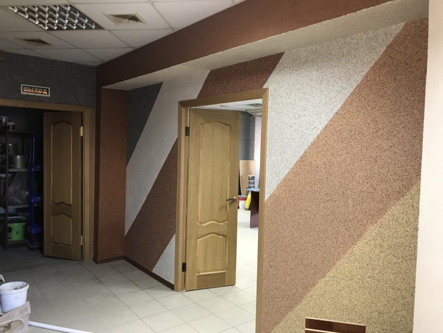 Декоративная штукатурка внутри помещения