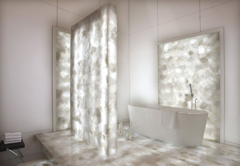 Каменная ванная Оникс кварц