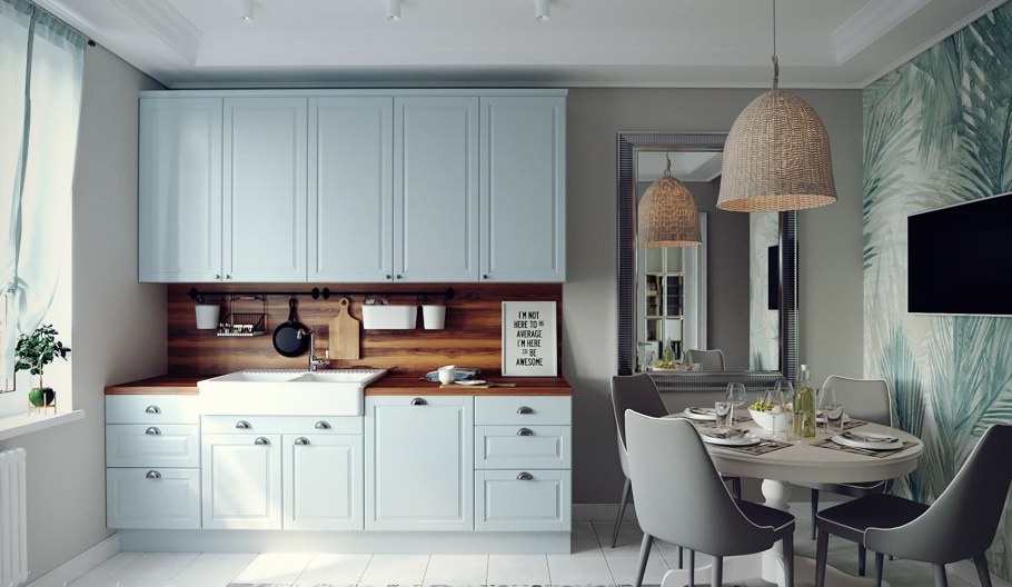 Кухонный гарнитур в стиле Сканди